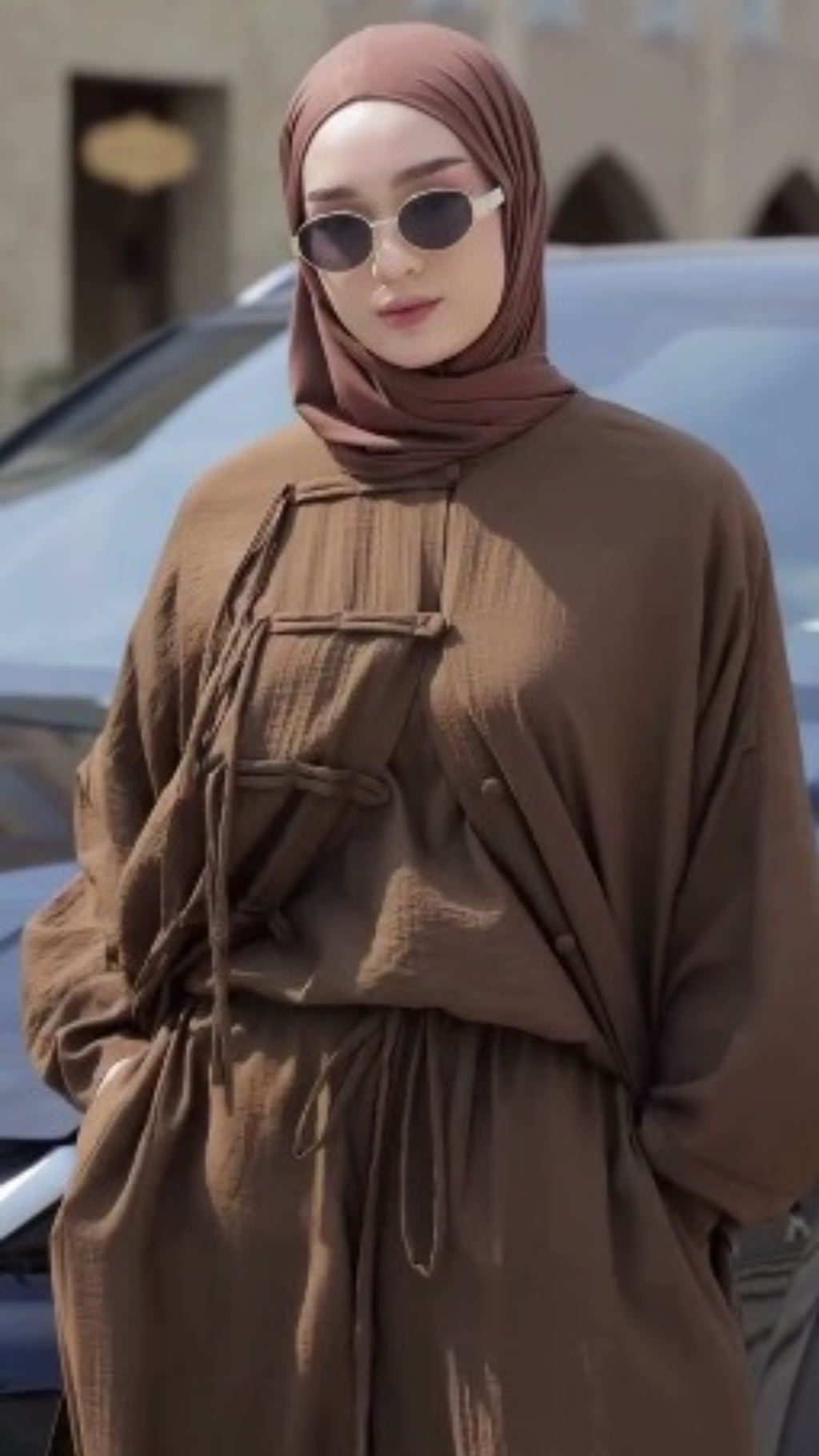 Tenue hijab casual chic