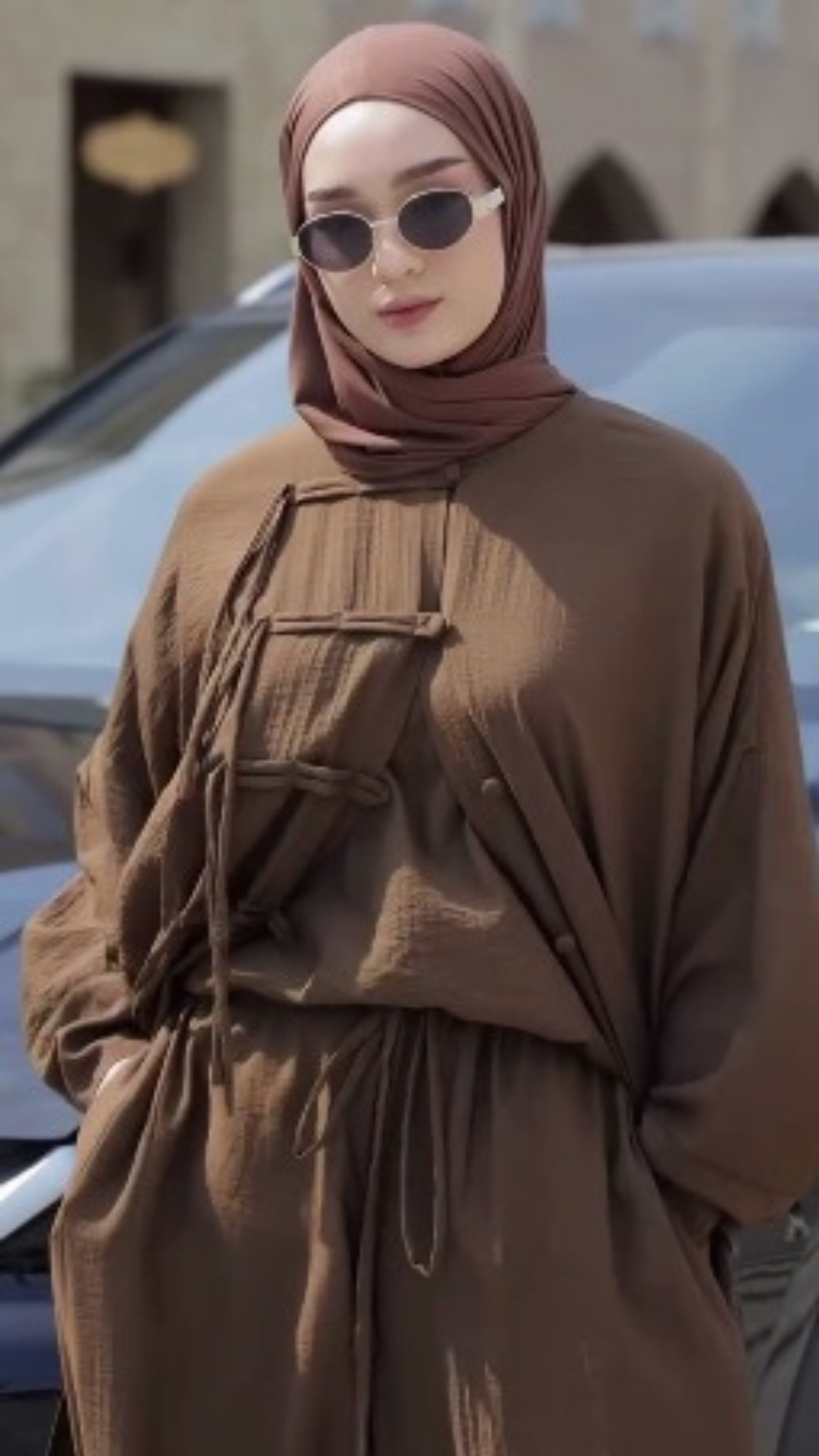 Tenue hijab casual chic
