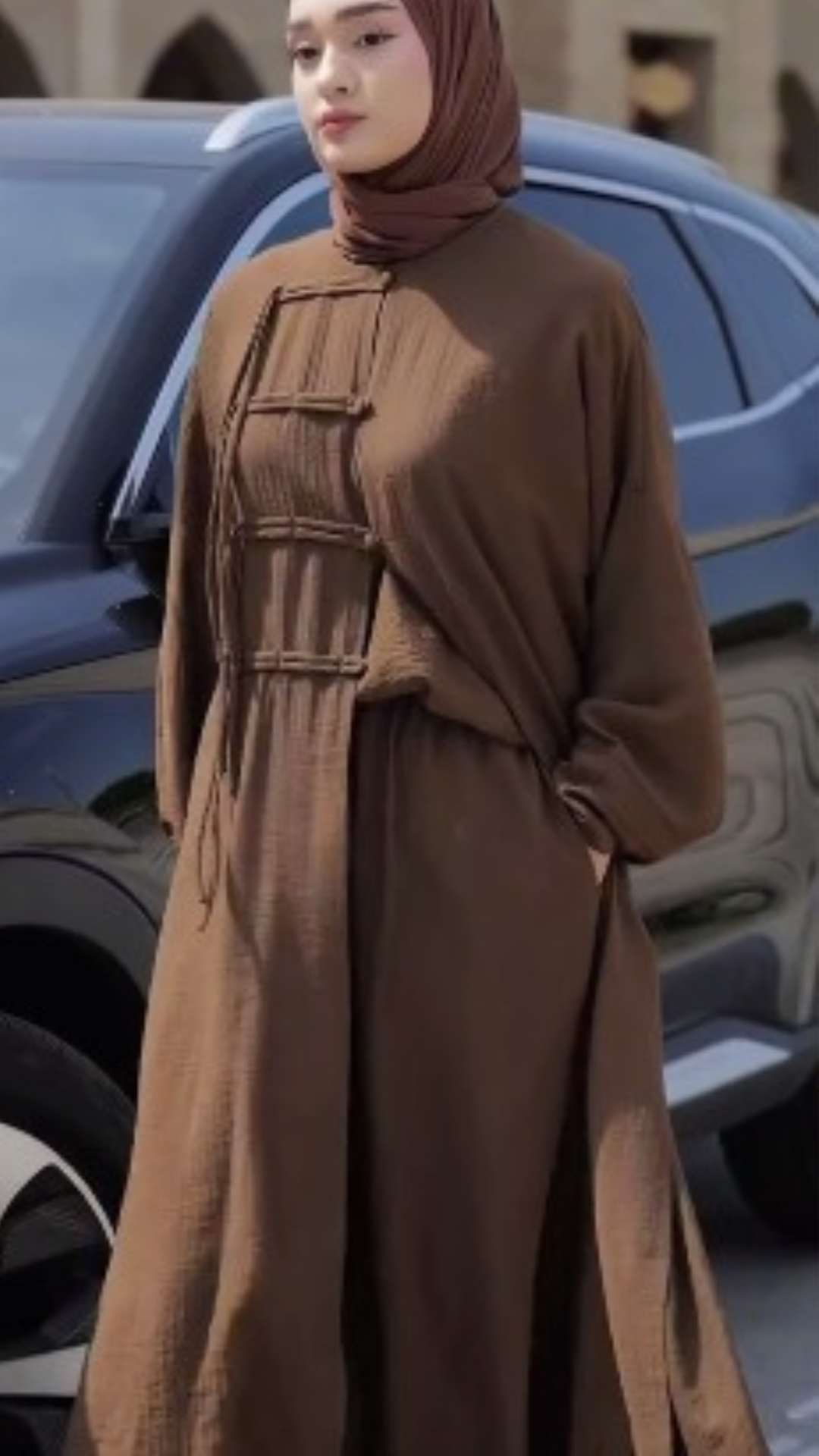 Tenue hijab casual chic